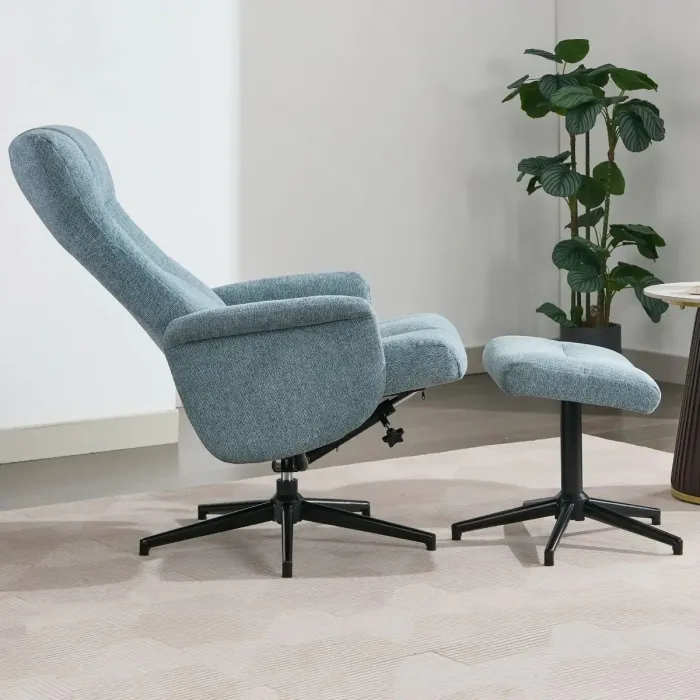 Apero TV Chair & Stool - Ice Blue