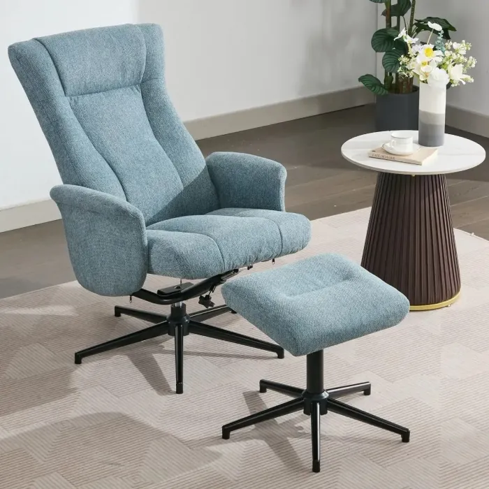 Apero TV Chair & Stool - Ice Blue