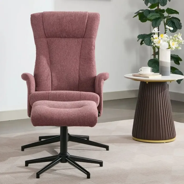 Apero TV Chair & Stool - Rose