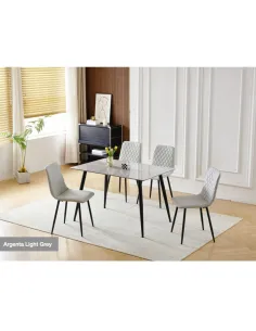 Argenta Dining Chair - Light Grey 2
