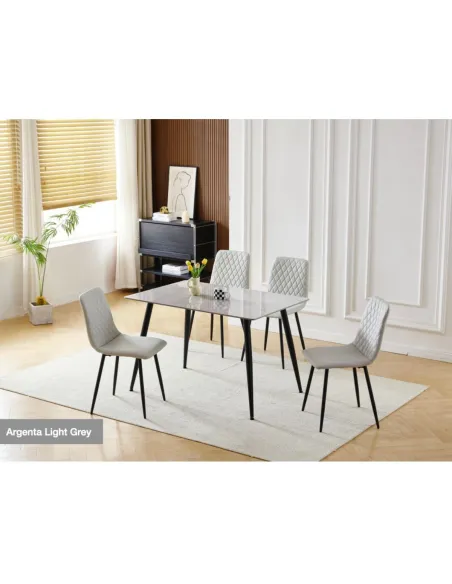 Argenta Dining Chair - Light Grey