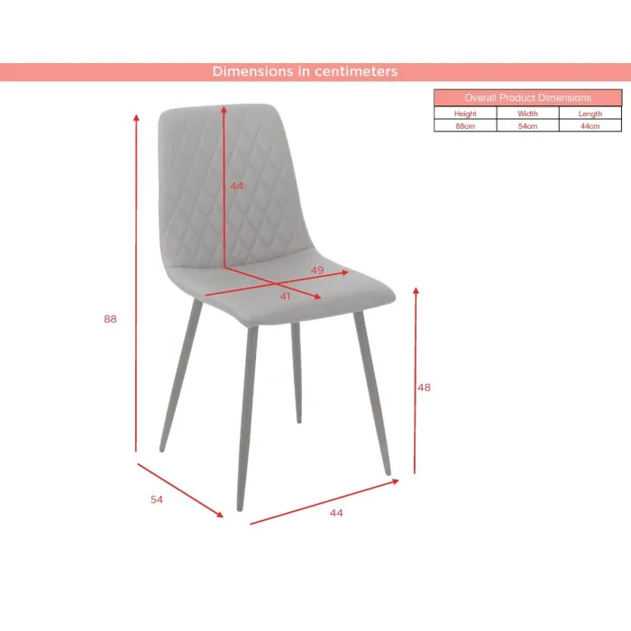Argenta Dining Chair - Light Grey
