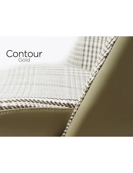 Contour Barstool - Gold/Olive Fusion