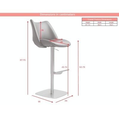 Contour Barstool - Gold/Olive PU