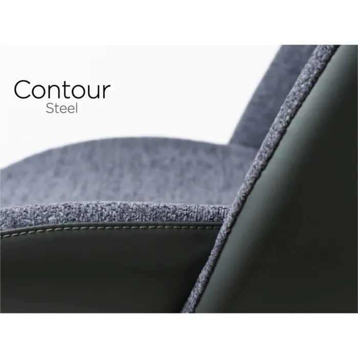 Contour Barstool - Stainless Steel Fusion/Slate Grey