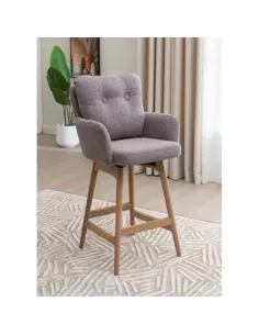 Cotswold Fabric Counter Stool - Blush Granite