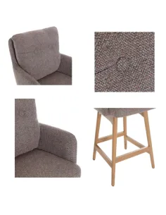Cotswold Fabric Counter Stool - Blush Granite 2