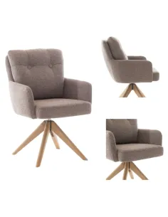 Cotswold Fabric Dining Chair - Blush Granite 2