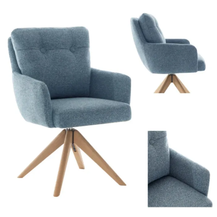 Cotswold Fabric Dining Chair - Storm Teal