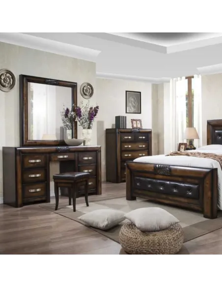 Paris Dressing Table - Dark Wood | Murphy Furniture
