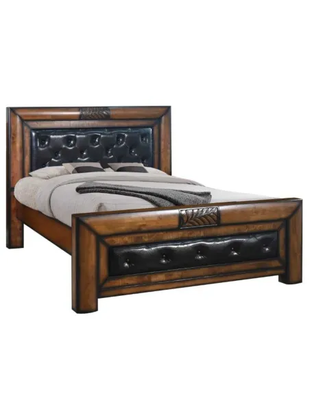 Paris 5ft Bedframe - Dark Wood | Murphy Furniture