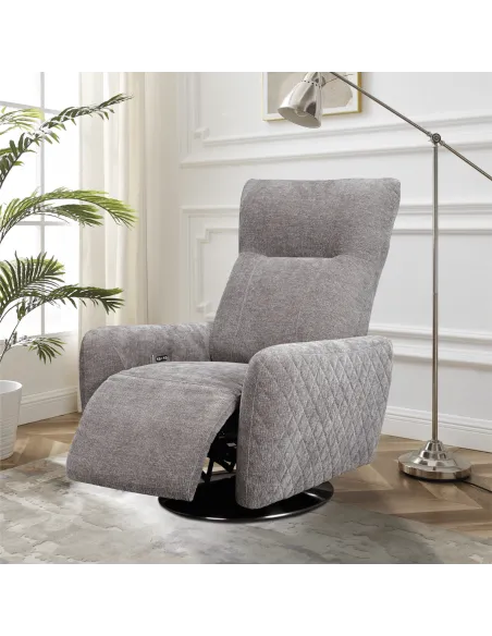 Monti Electric Armchair - Grey Farbic | Murphy Furniture