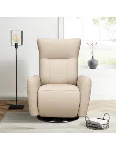 Monti Electric Armchair - Cream Leather | Murphy Furniture 2