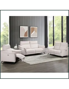 Austin Electric 2 Seater Sofa - White Fa | Murphy Furniture 2