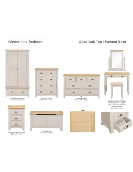Windermere Vanity Mirror - Oyster Grey