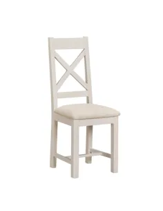 Windermere Cross Back Dining Chair - Oyster Grey