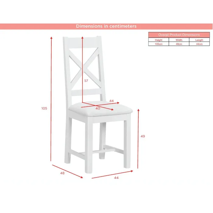 Windermere Cross Back Dining Chair - Oyster Grey