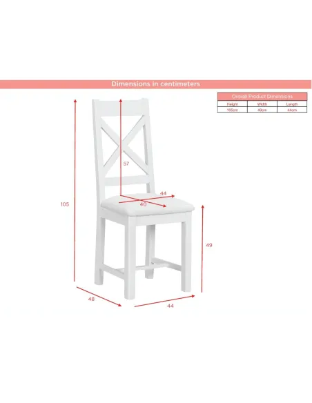 Windermere Cross Back Dining Chair - Oyster Grey