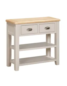 Windermere 2 Drawer Console Table - Oyster Grey