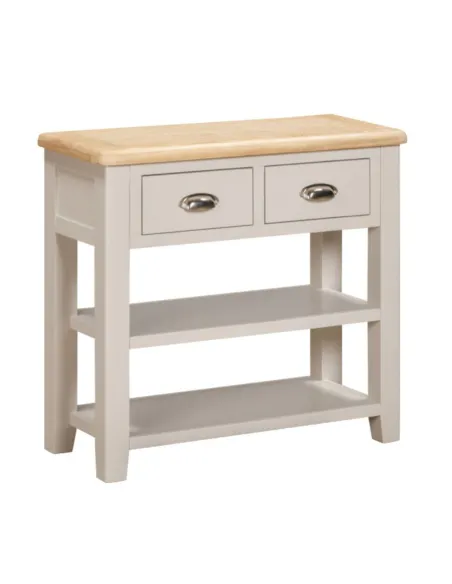 Windermere 2 Drawer Console Table - Oyster Grey