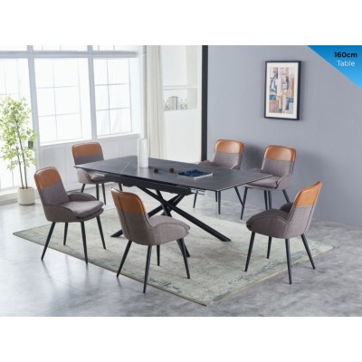 Ventura Extending Dining Table - Light Grey