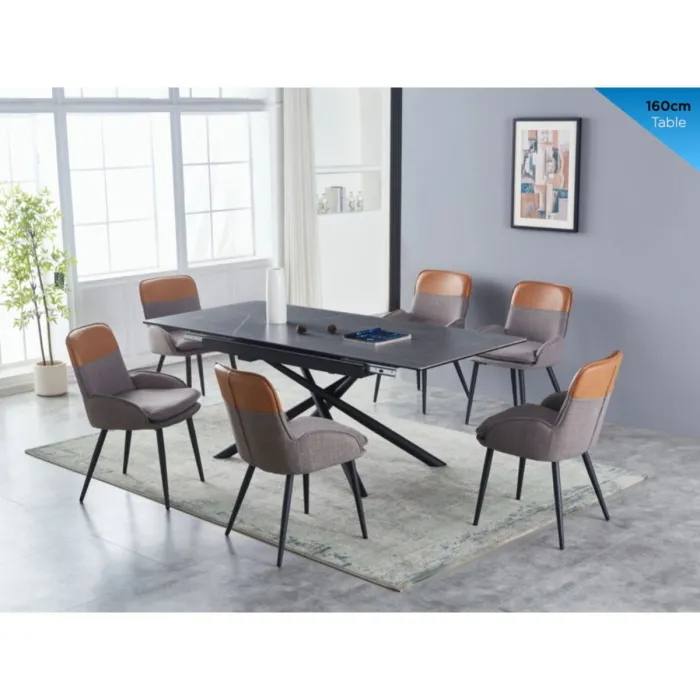 Ventura Extending Dining Table - Light Grey