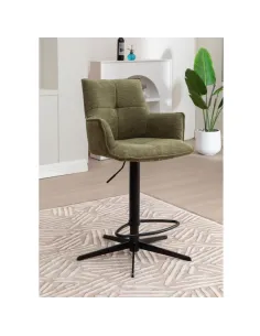 Jacob Barstool - Green Fabric 2