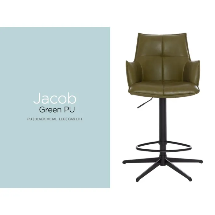 Jacob Barstool - Green PU