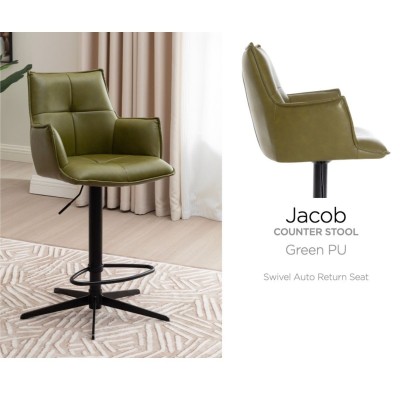 Jacob Barstool - Green PU