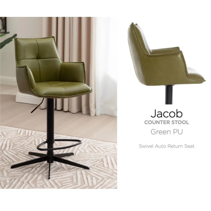 Jacob Barstool - Green PU