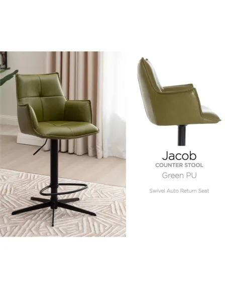 Jacob Barstool - Green PU