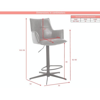 Jacob Barstool - Tan Fabric