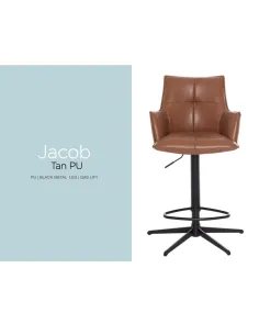 Jacob Barstool - Tan PU 2