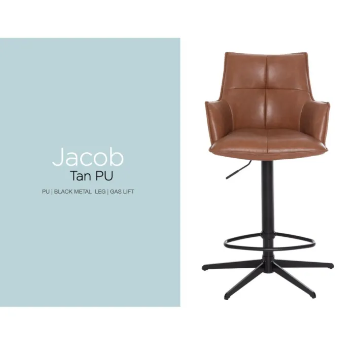 Jacob Barstool - Tan PU