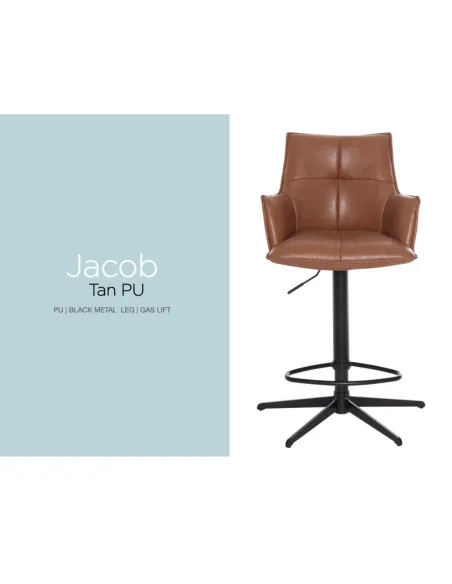 Jacob Barstool - Tan PU