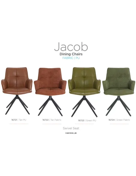 Jacob Dining Chair - Green PU