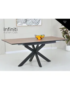 Infiniti 140-180cm Extending Dining Table - Ashen Oak 2