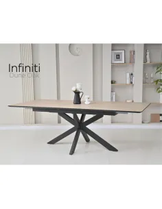 Infiniti 140-180cm Extending Dining Table - Dune Oak