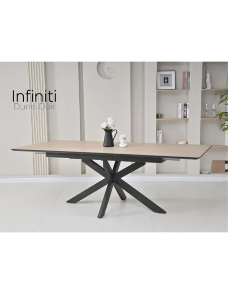 Infiniti 140-180cm Extending Dining Table - Dune Oak