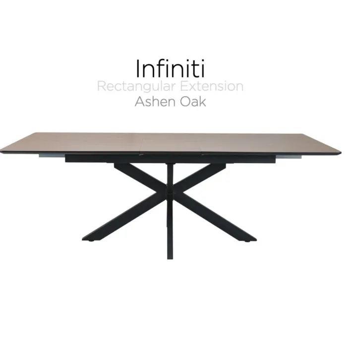 Infiniti 140-180cm Extending Dining Table - Dune Oak