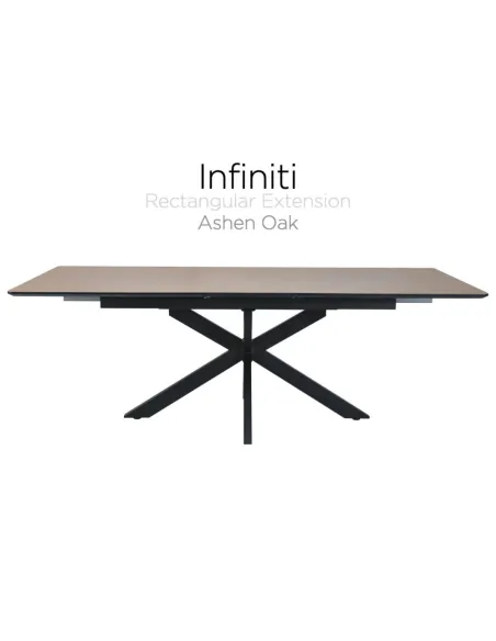 Infiniti 180-220cm Extending Dining Table - Ashen Oak