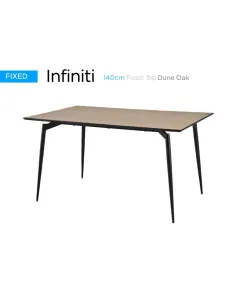Infiniti 140cm Dining Table - Dune Oak 2