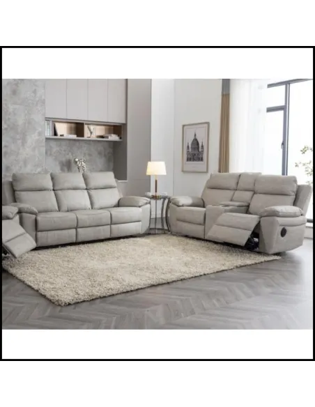 Huntington 3+2 Sofa Set - Silver Grey | Murphy Furniture