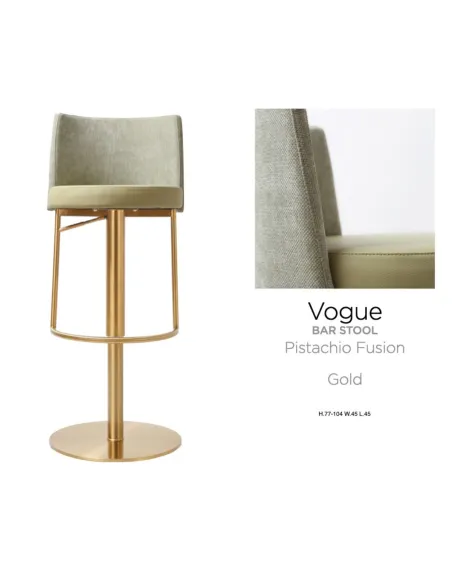 Vogue Barstool - Gold Pistachio Fusion