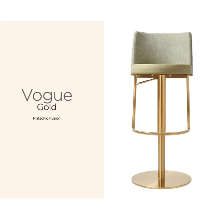 Vogue Barstool - Gold Pistachio Fusion