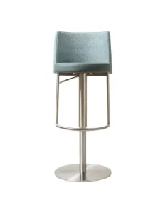 Vogue Barstool - Stainless Steel/Teal Fusion
