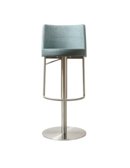 Vogue Barstool - Stainless Steel/Teal Fusion