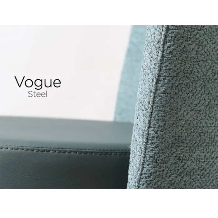 Vogue Barstool - Stainless Steel/Teal Fusion