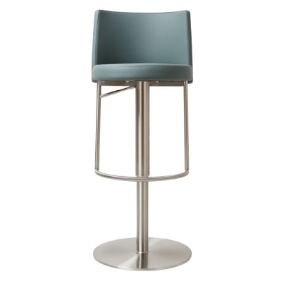 Vogue Barstool - Stainless Steel/Teal PU
