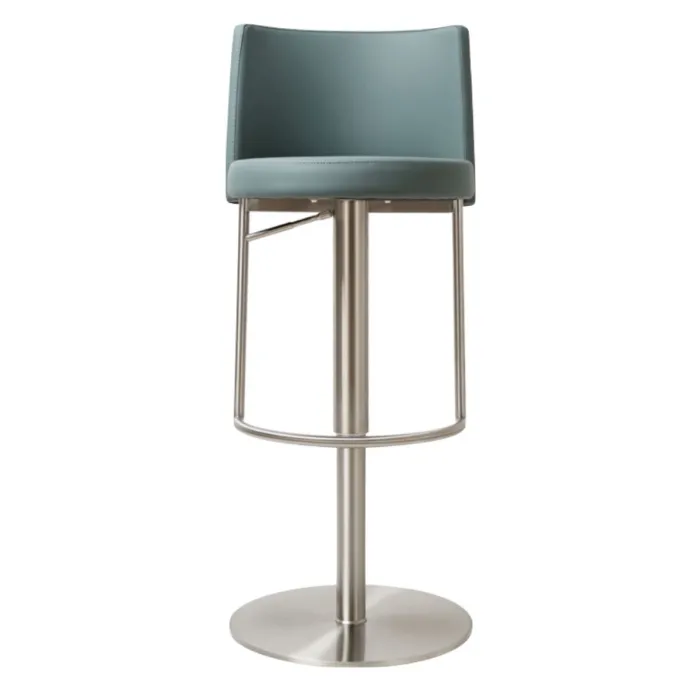 Vogue Barstool - Stainless Steel/Teal PU